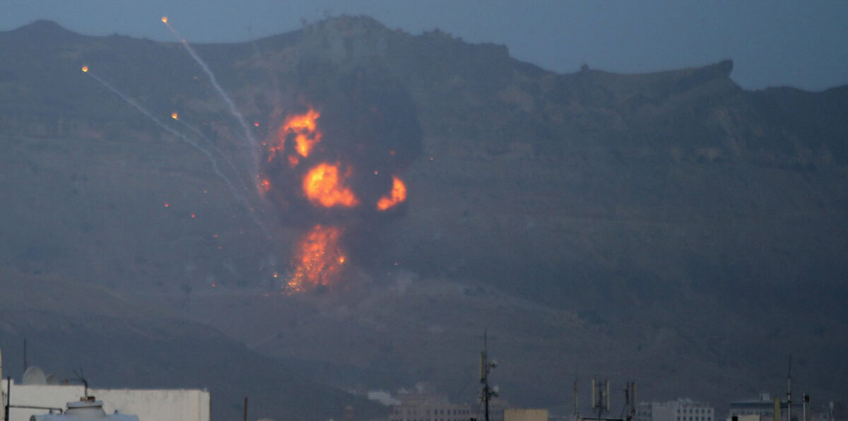 التحالف يشن سلسلة غارات على مواقع تابعة للحوثيين في صنعاء والحديدة