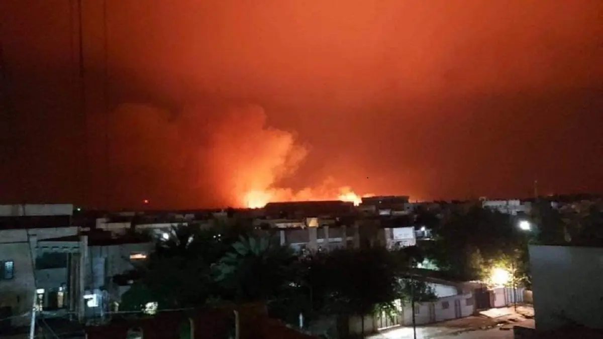 كارثة في نينوى العراقية.. حرائق في حقول الكبريت وتحذيرات‎ (صور)