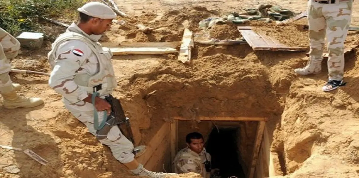 الجيش المصري يكتشف نفق تهريب بين غزة و سيناء