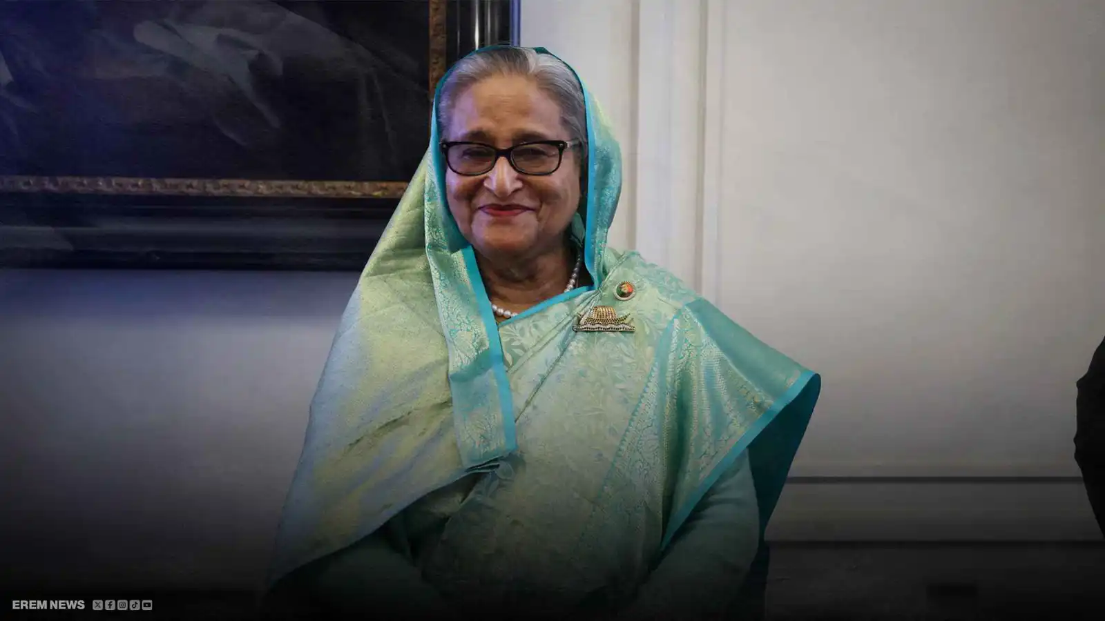 "رسالة نارية".. الشيخة حسينة تتحدث للمرة الأولى منذ الهروب (فيديو إرم)