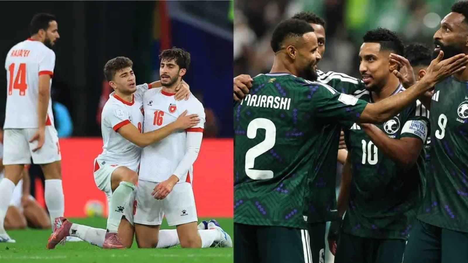 منتخبا السعودية والأردن