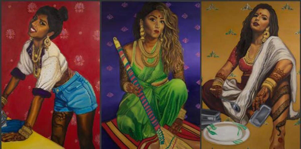 فنانة كندية تنتصر للمرأة الهندية بلوحات "جريئة" (صور)