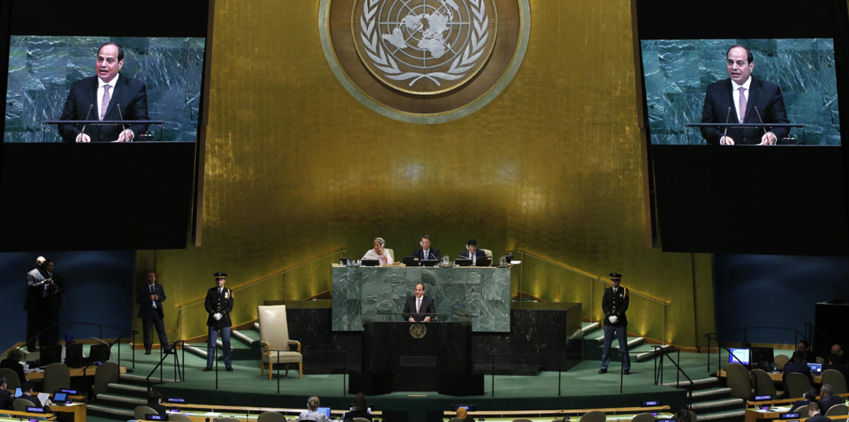 السيسي: الحل العادل للقضية الفلسطينية شرط ضروري لحل أزمات الشرق الأوسط