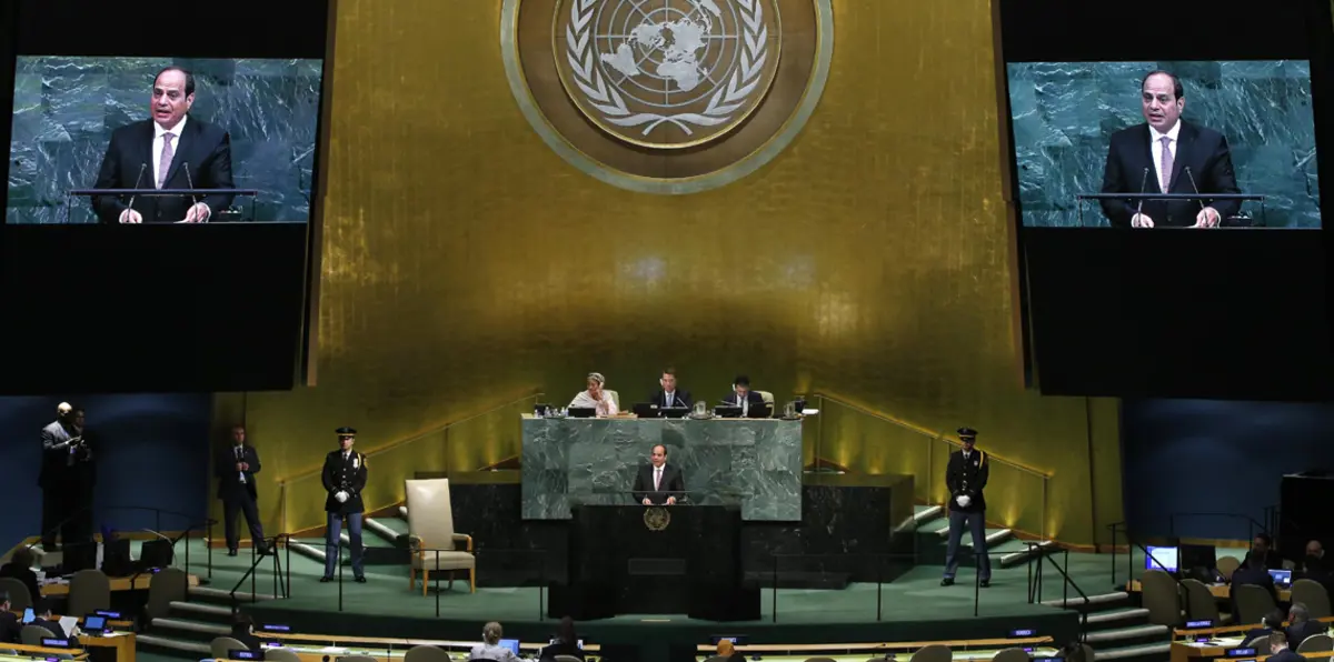 السيسي: الحل العادل للقضية الفلسطينية شرط ضروري لحل أزمات الشرق الأوسط