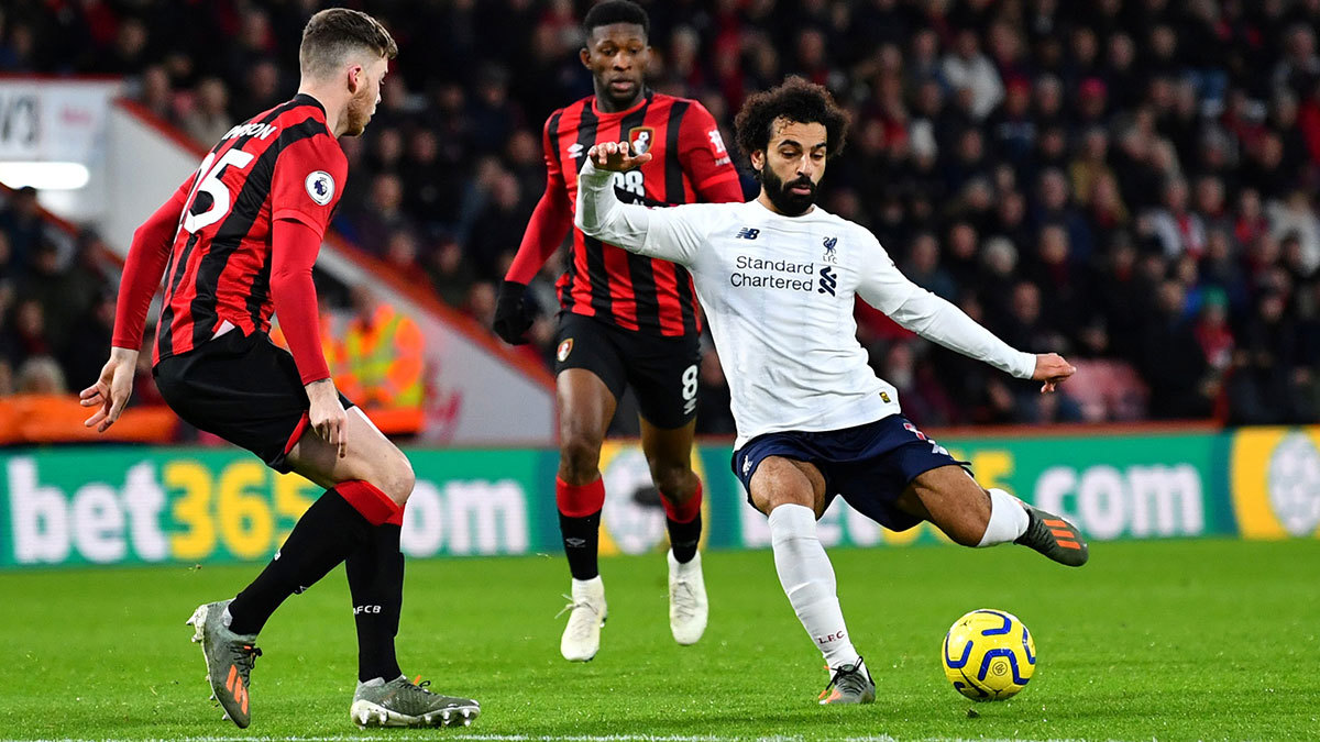 شاهد.. هدف محمد صلاح في مباراة ليفربول ضد بورنموث (فيديو)