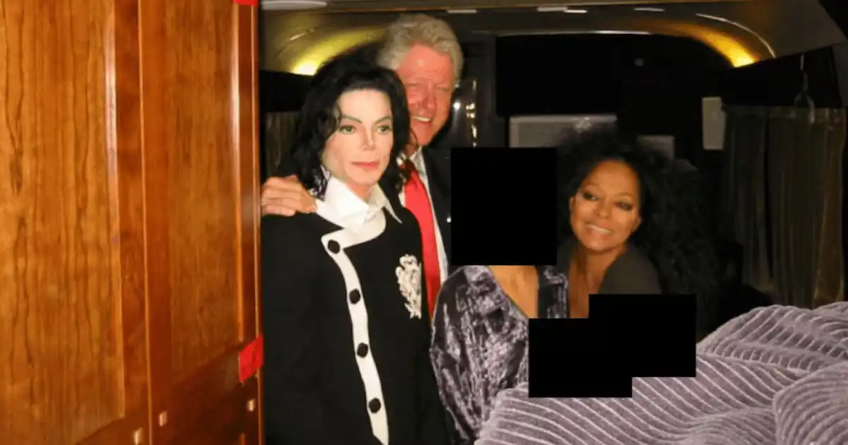 مايكل جاكسون برفقة بيل كلينتون