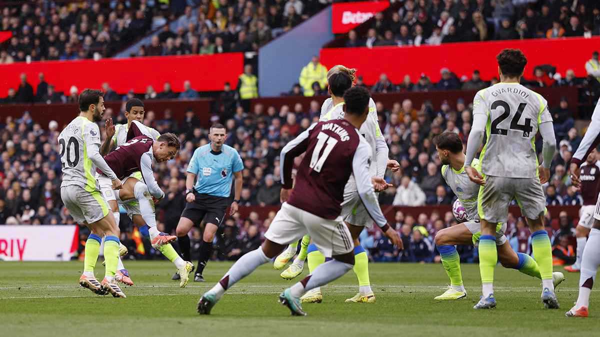 ملخص وهدف ونتيجة مباراة مانشستر سيتي ضد أستون فيلا بالدوري الإنجليزي