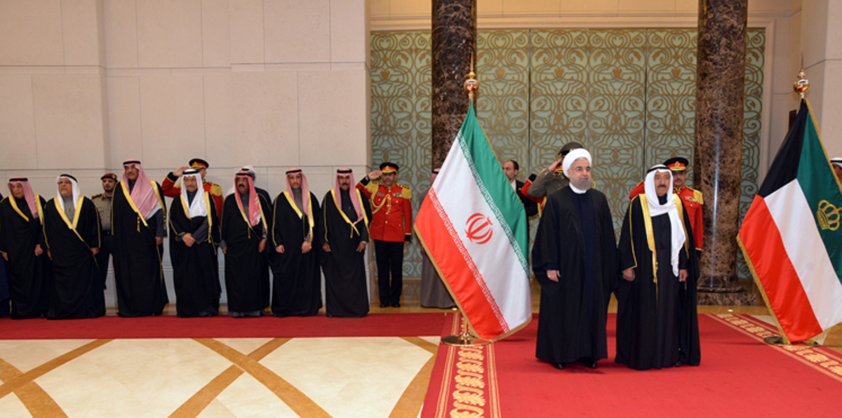 بالصور.. كيف استقبلت الكويت الرئيس الإيراني حسن روحاني‎