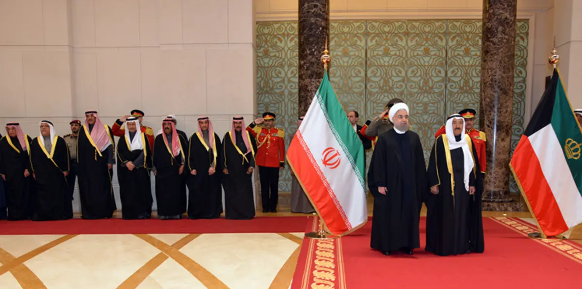 بالصور.. كيف استقبلت الكويت الرئيس الإيراني حسن روحاني‎