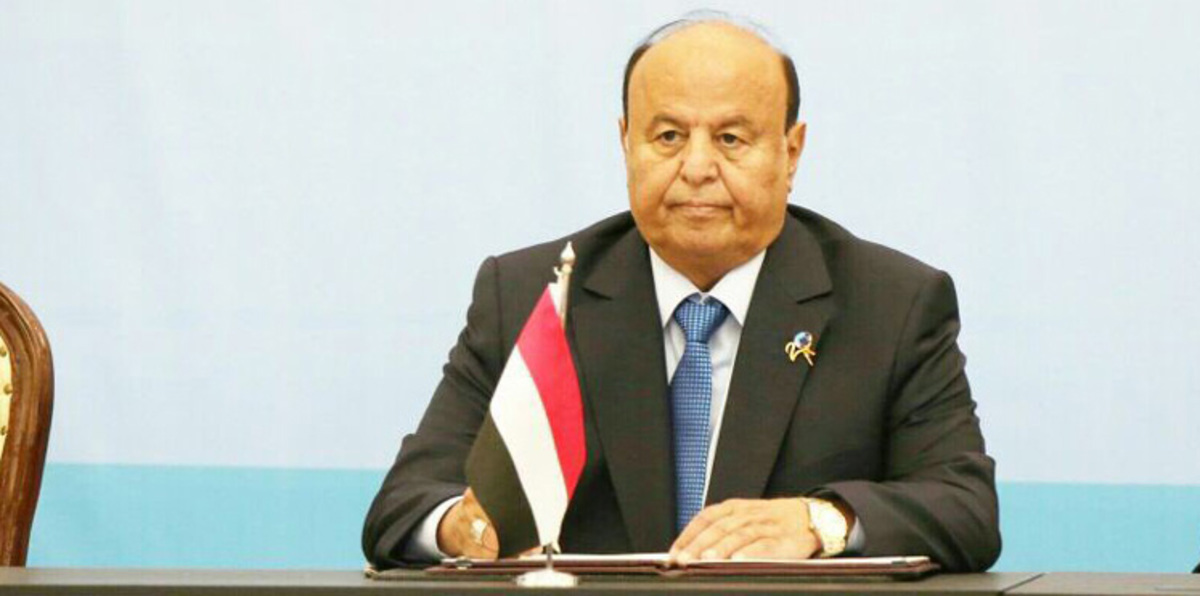 هادي: الحكومة اليمنية تسيطر على 85% من أراضي البلاد