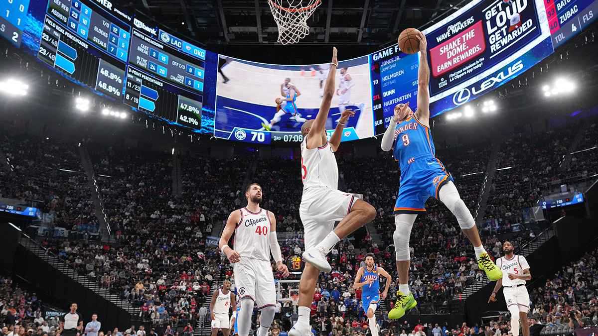 NBA.. ثاندر يحقق أفضل بداية في تاريخه.. ووريورز يبقى دون هزيمة على ملعبه