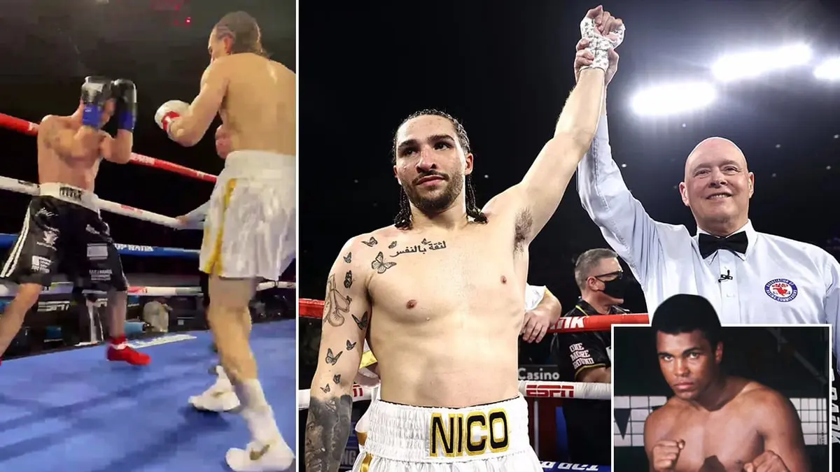 حفيد محمد علي كلاي يسير على خطى جده ويرتدي سرواله (فيديو وصور)