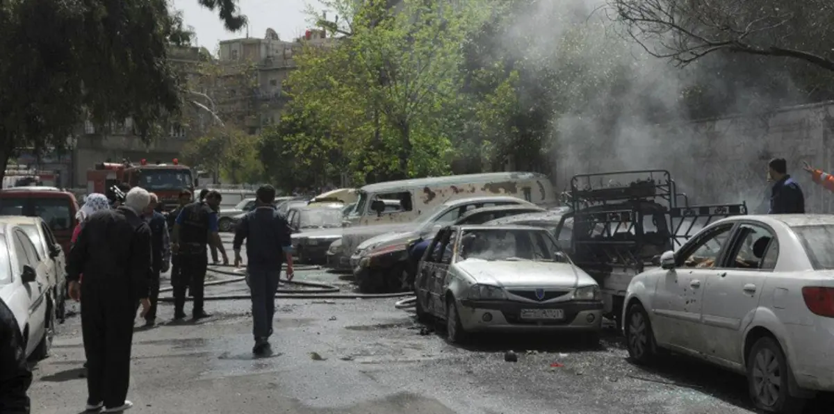 مقتل 8 أشخاص في قصف صاروخي على دمشق‎