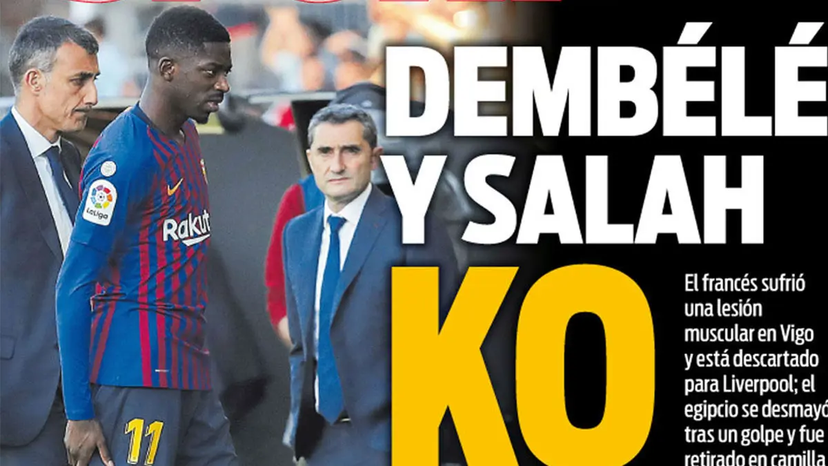 عناوين الصحف الرياضية العالمية: ديمبلي ومحمد صلاح "ضربة قاضية".. وعودة جونيور لقائمة ريال مدريد