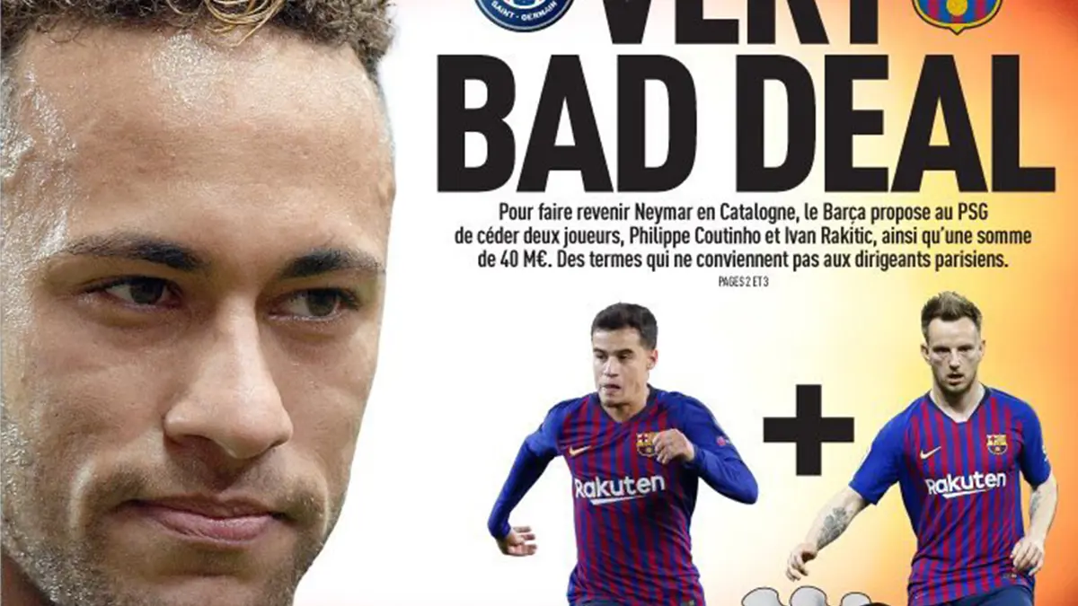 عناوين الصحف الرياضية العالمية: نيمار "صفقة سيئة جدًّا".. وإيطاليا ترحب بـ"الفتى الذهبي"