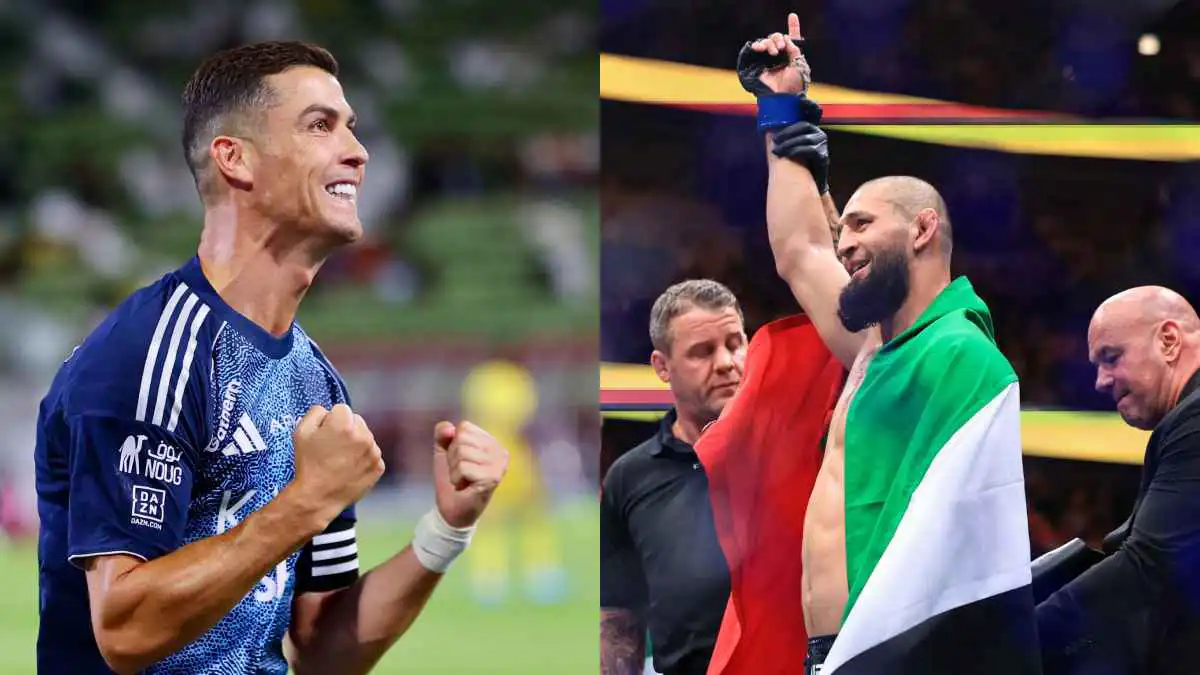 أنت التالي.. رسالة الإماراتي المرعب شيماييف لكريستيانو رونالدو (صورة)
