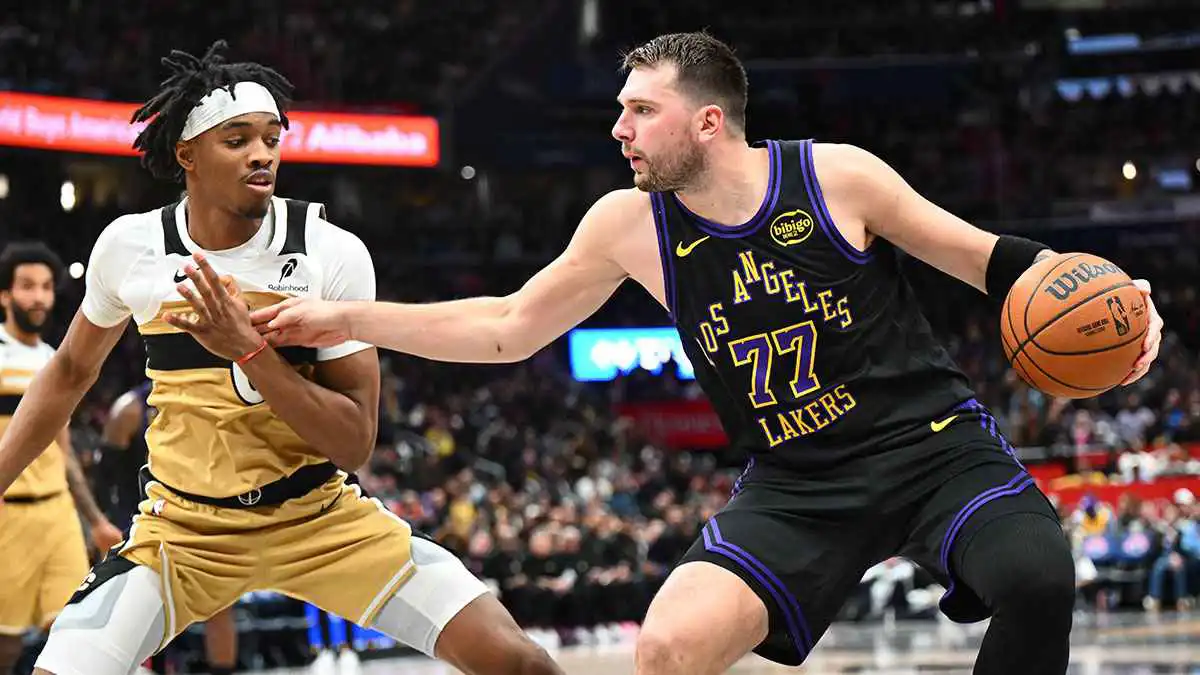 NBA.. دونتشيتش يحقق 3 أرقام مزدوجة في فوز ليكرز على ويزاردز