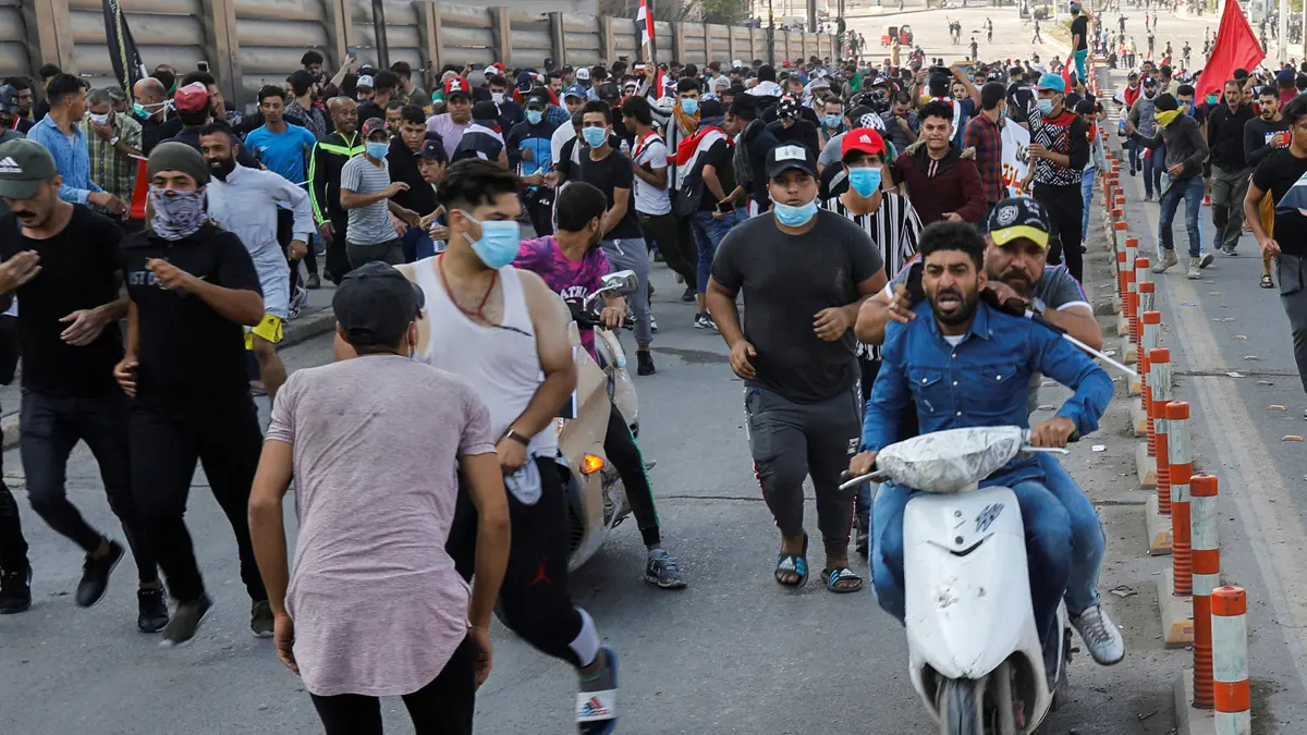 مقتل متظاهريْن على مشارف المنطقة الخضراء ببغداد‎ 