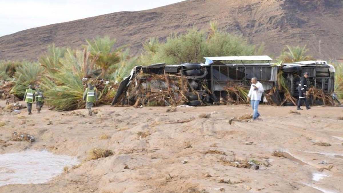 جرفتها سيول الفيضانات.. ارتفاع ضحايا فاجعة "حافلة طاطا" في المغرب