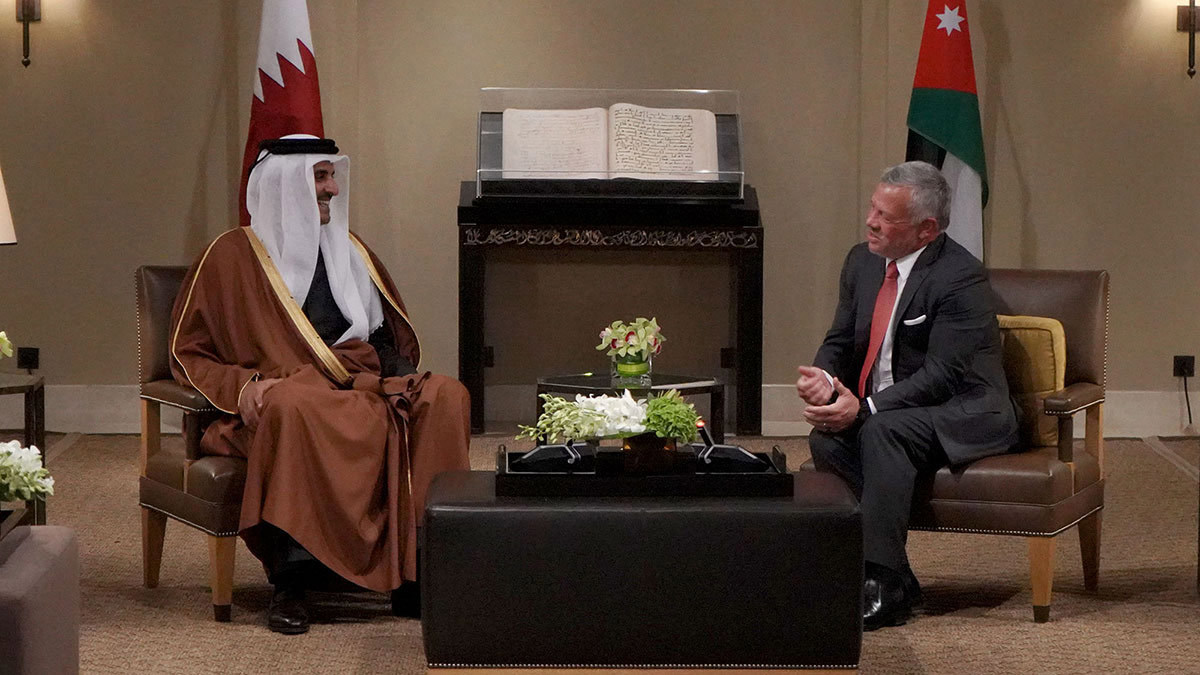 "جمعية جماعة الإخوان المسلمين" في الأردن ترحب بزيارة أمير قطر