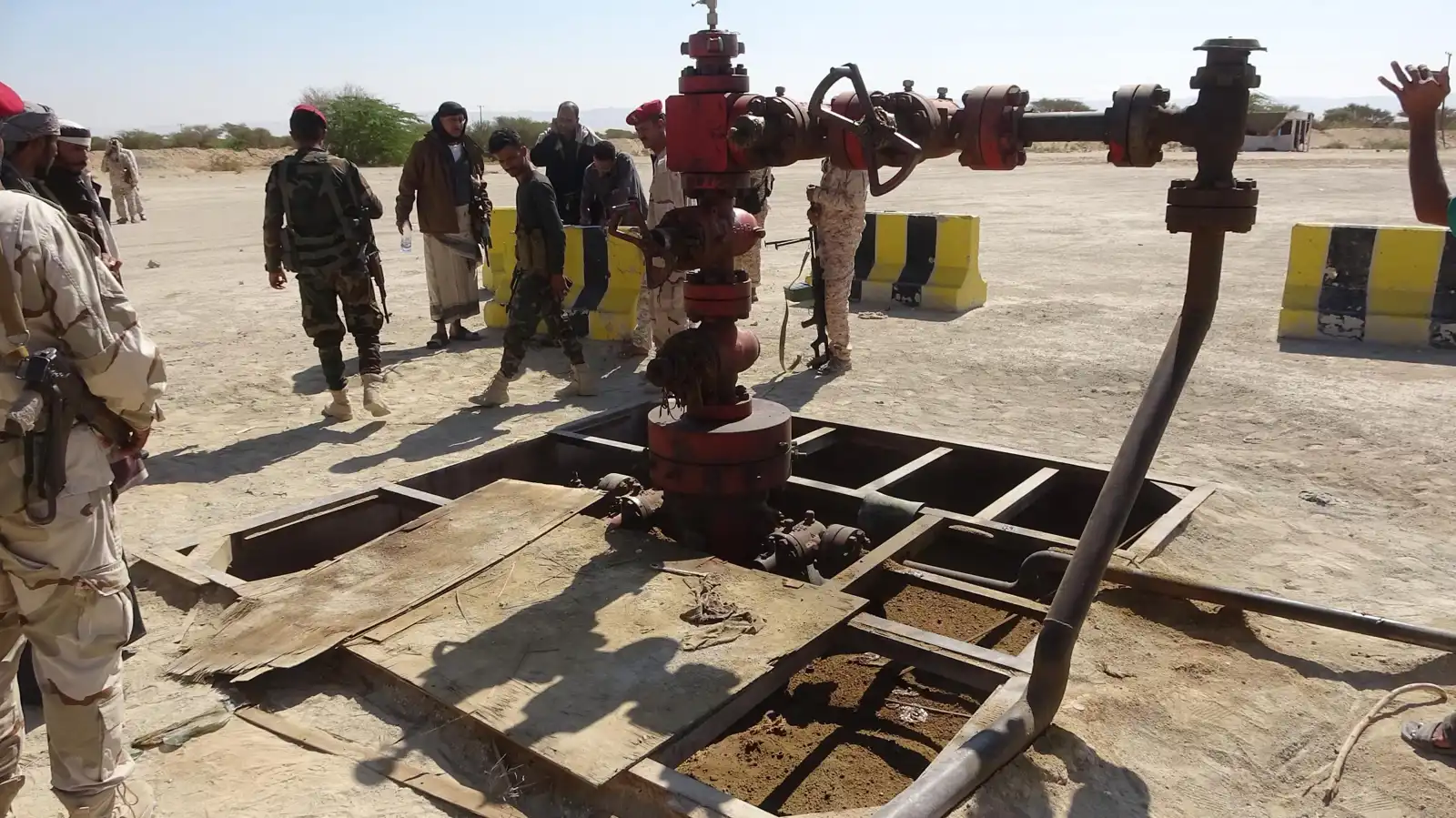 إحدى المنصات التي ضبتها القوات الجنوبية