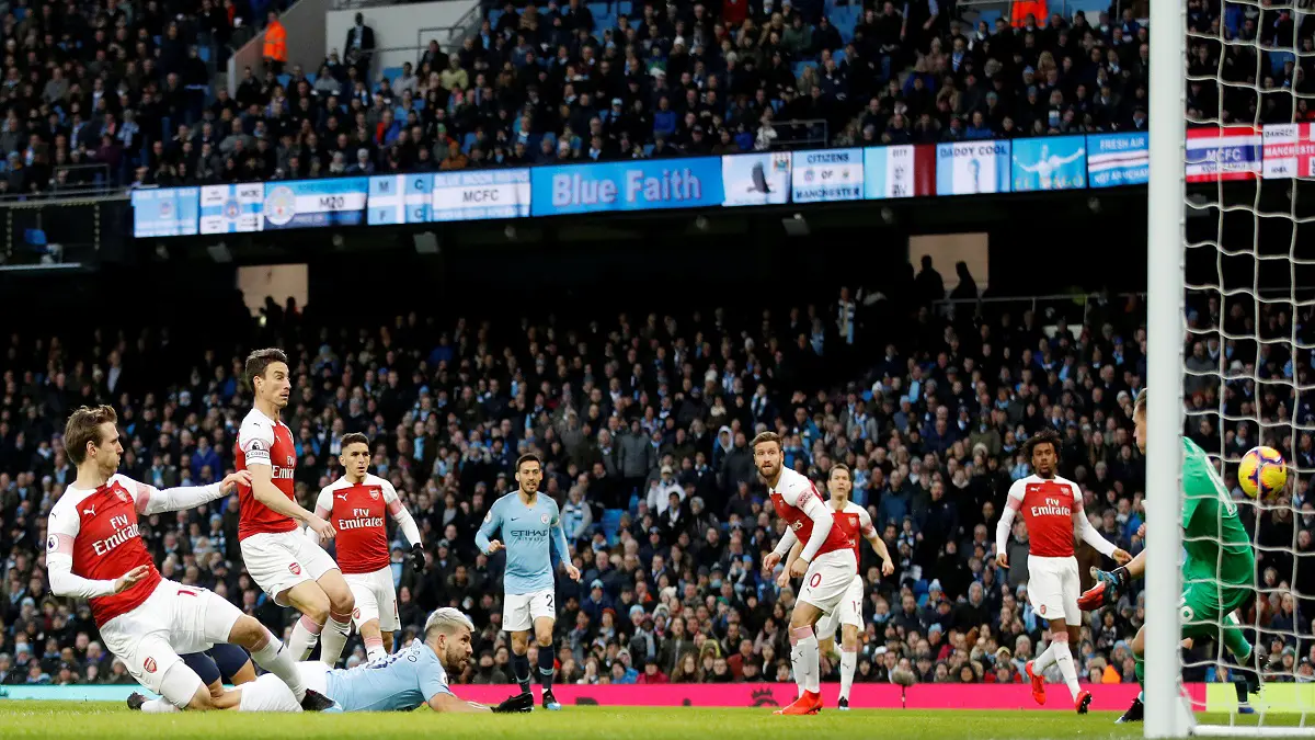 أهداف مباراة مانشستر سيتي وآرسنال.. 3/1 للسيتيزن  (فيديو)