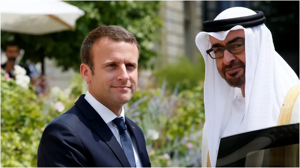 ولي عهد أبوظبي والرئيس الفرنسي يتفقان على دعم "إعلان القاهرة" بشأن ليبيا