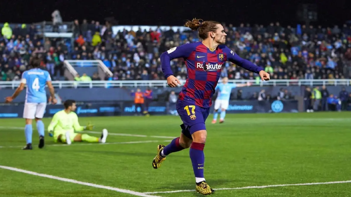 غريزمان يقود برشلونة للإفلات من كمين إيبيزا بكأس ملك إسبانيا (فيديو)