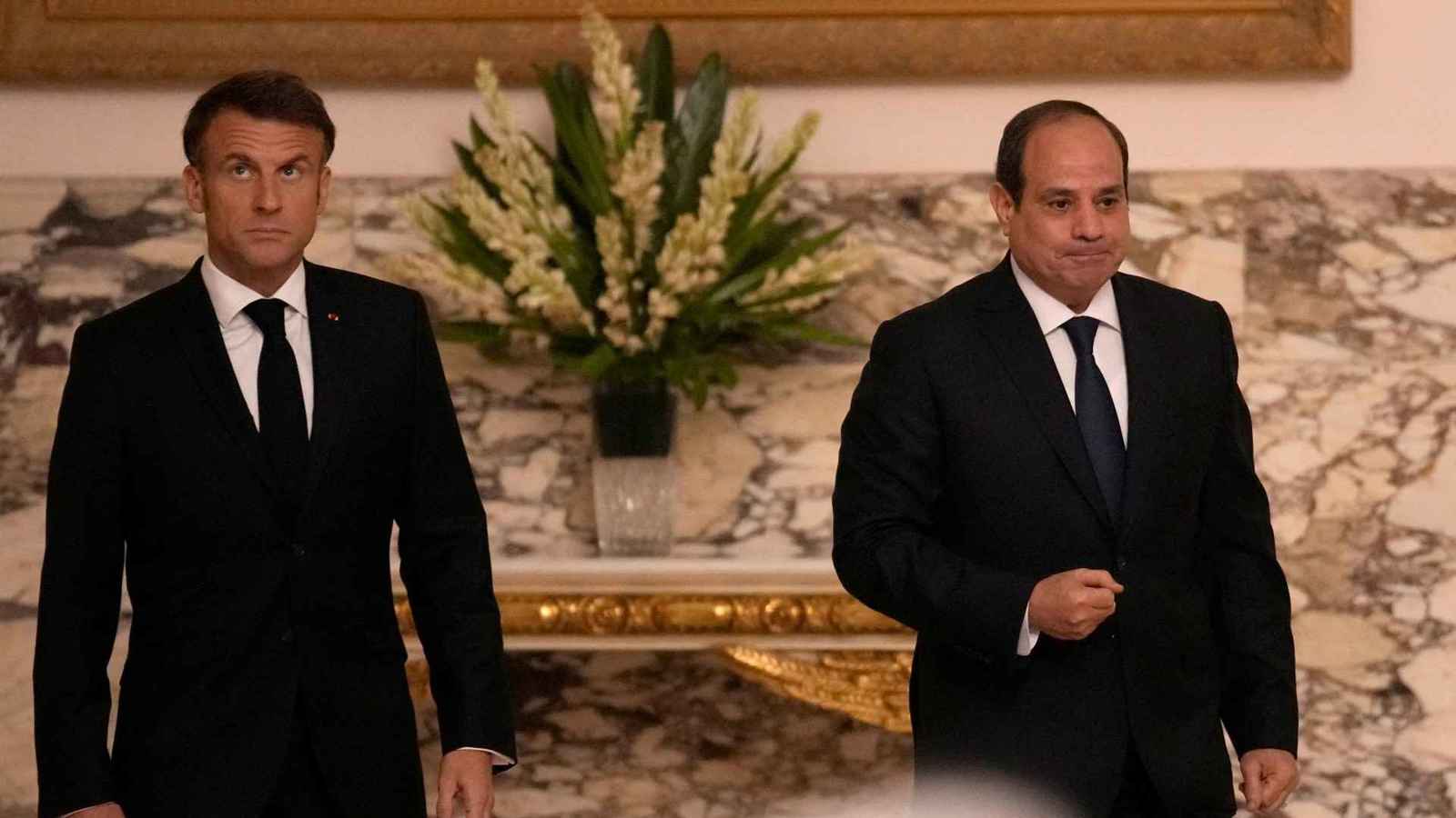 خلال زيارة ماكرون للقاهرة.. قمة ثلاثية مرتقبة حول غزة