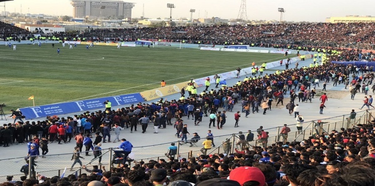 ملعب الشعب العراقي يشهد ظاهرة جماهيرية فريدة (فيديو)