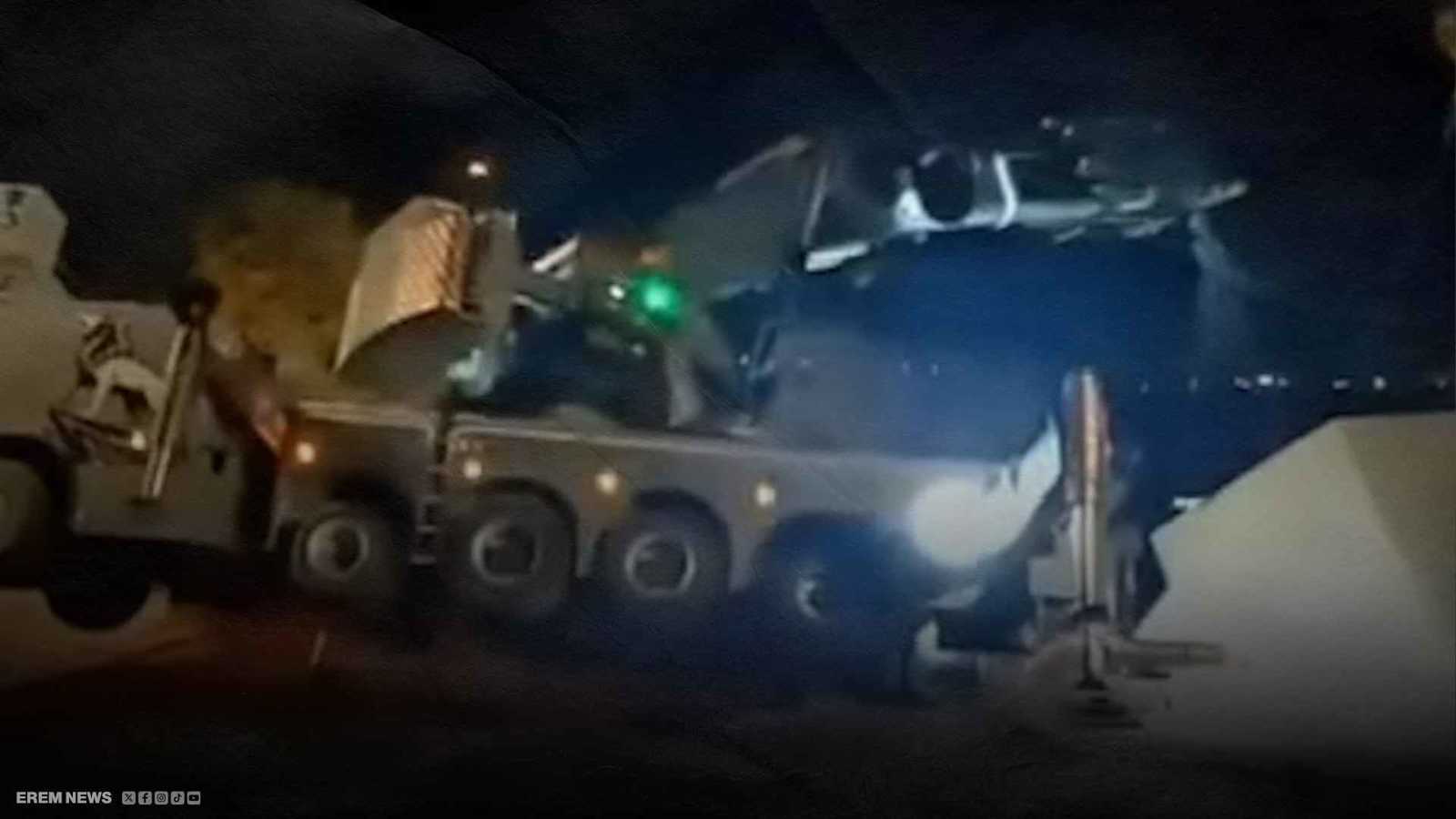 انهيار رافعة إسرائيلية