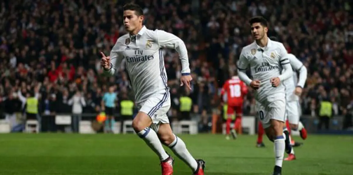 جيمس رودريغيز يضع ريال مدريد على أعتاب دور الثمانية بكأس أسبانيا