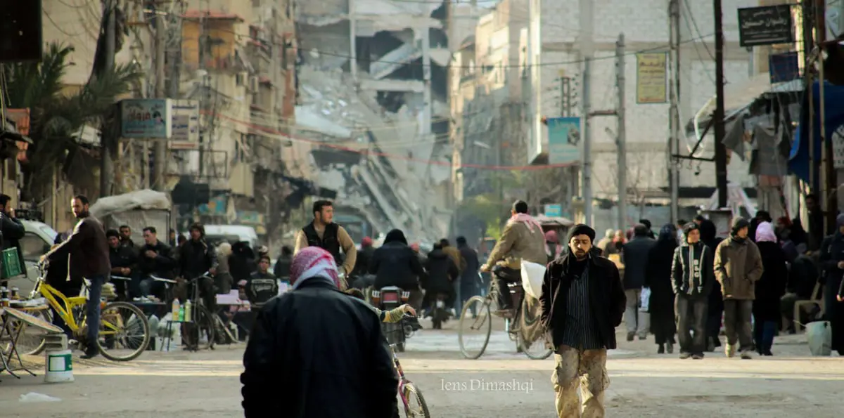 حرستا السورية.. نفض غبار الحرب تمهيدًا للعودة وإعادة الإعمار‎