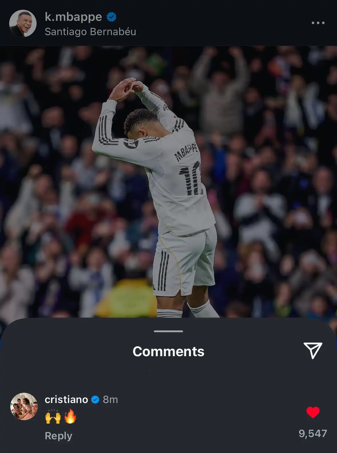 تعليق رونالدو