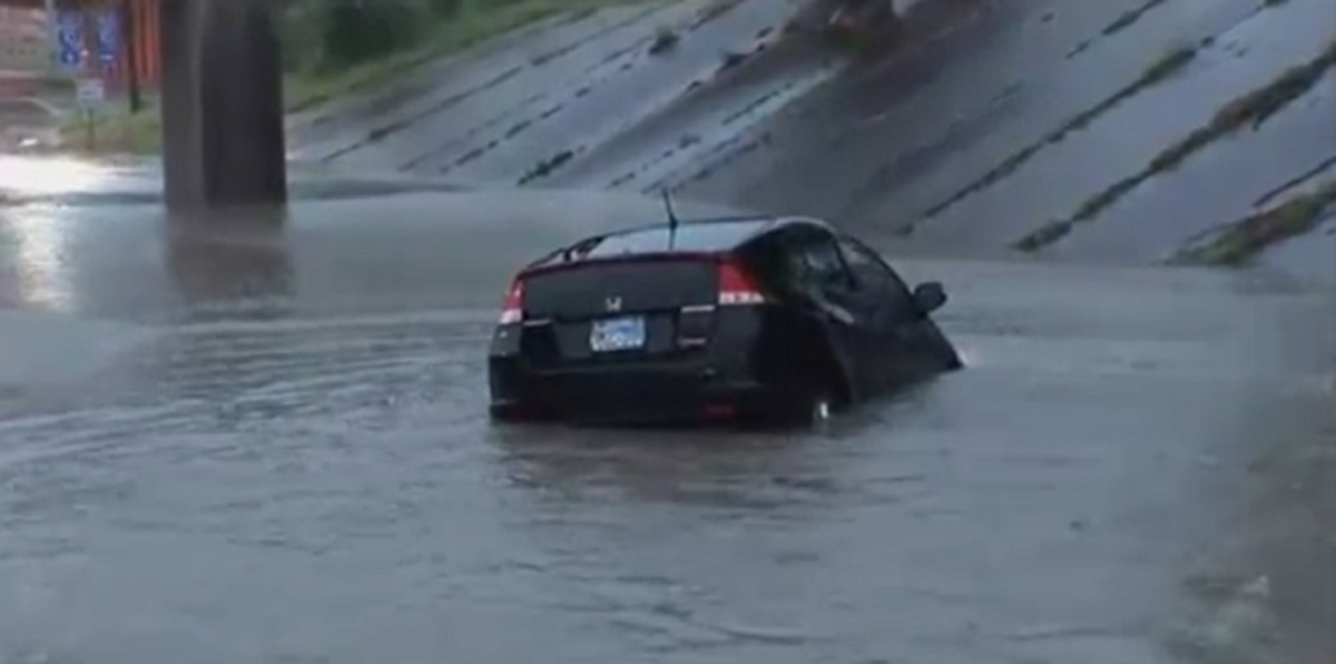 مراسل صحفي ينقذ رجلاً من الغرق (فيديو)