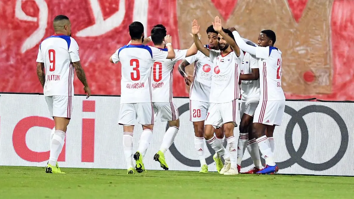 نادي الشارقة ينهي الدور الأول على قمة ترتيب الدوري الإماراتي بالفوز على الإمارات (فيديو)