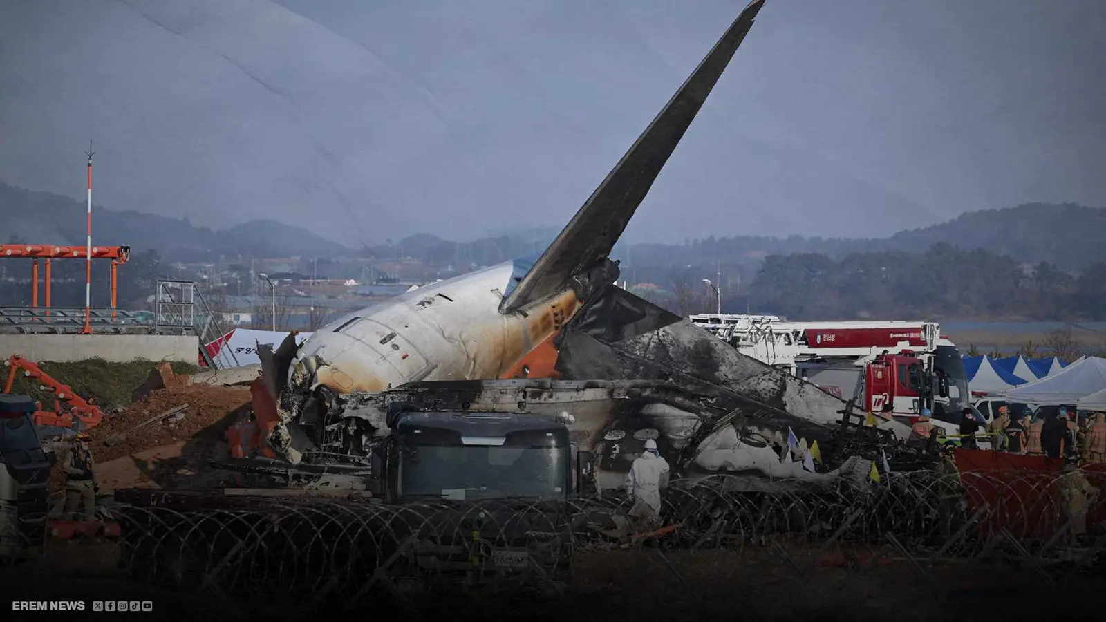 الطائرة الكورية الجنوبية المنكوبة.. تفاصيل الدقائق الأخيرة للكارثة