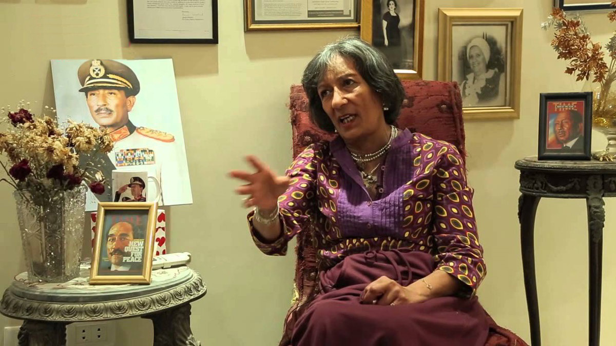 وفاة ابنة الرئيس المصري الراحل أنور السادات