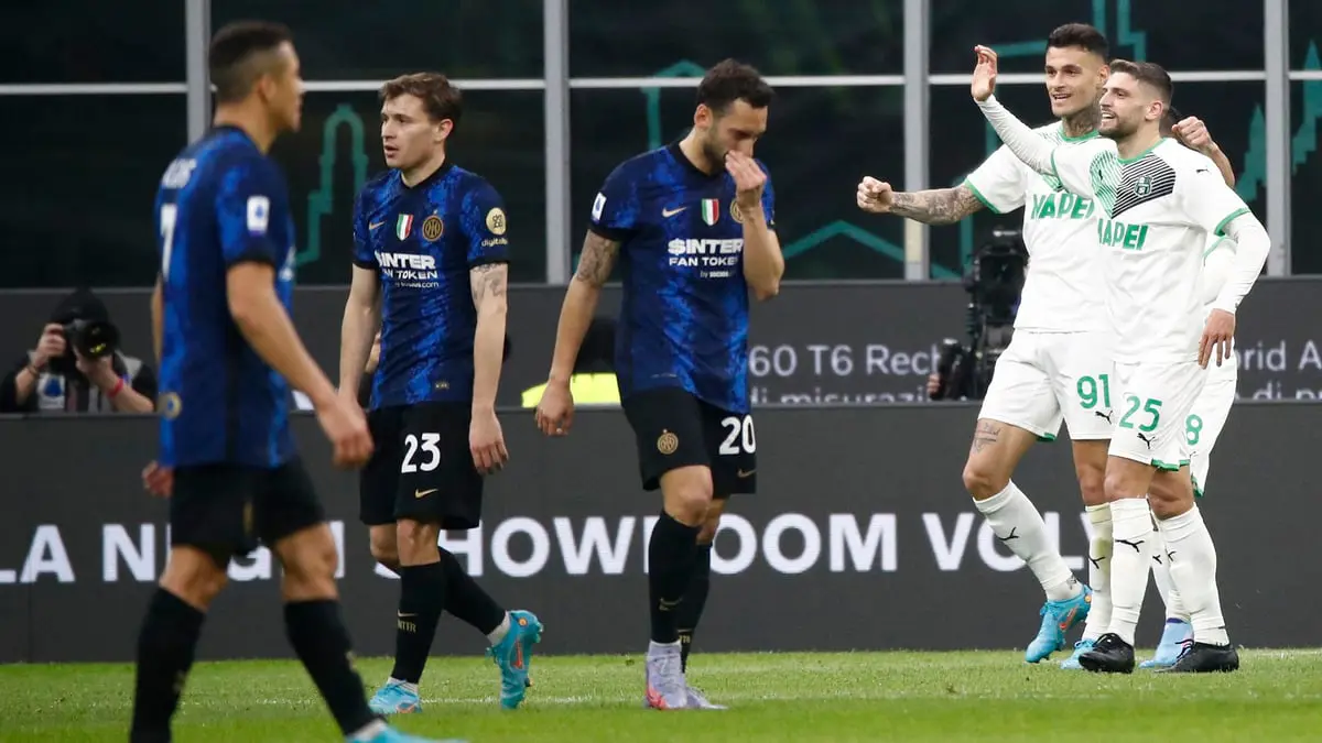 ترتيب الدوري الإيطالي: ساسولو يهزم إنتر ميلان ويحرمه من الصدارة