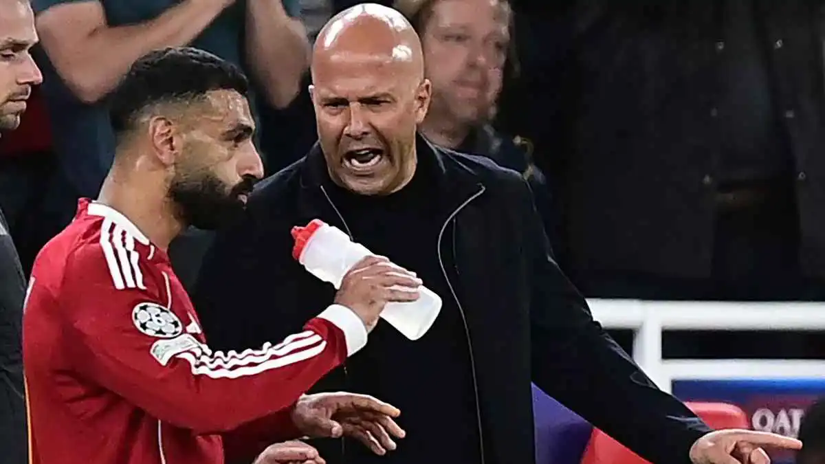 سلوت يكشف عن شرطه للعفو عن محمد صلاح