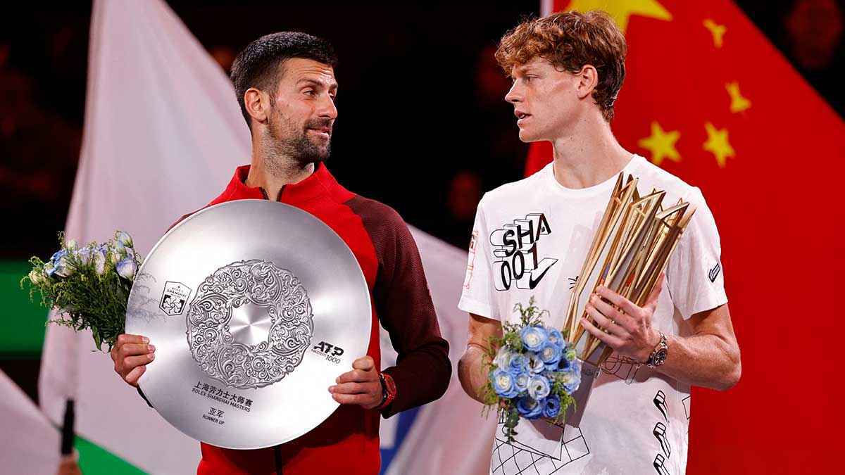 سينر يهزم ديوكوفيتش ويتوج بلقب بطولة شنغهاي للتنس