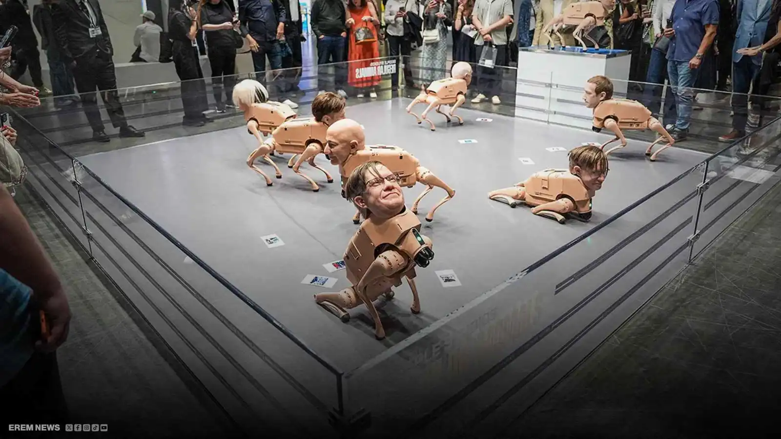 كلاب روبوتية بوجوه مليارديرات العالم.. ما القصة؟