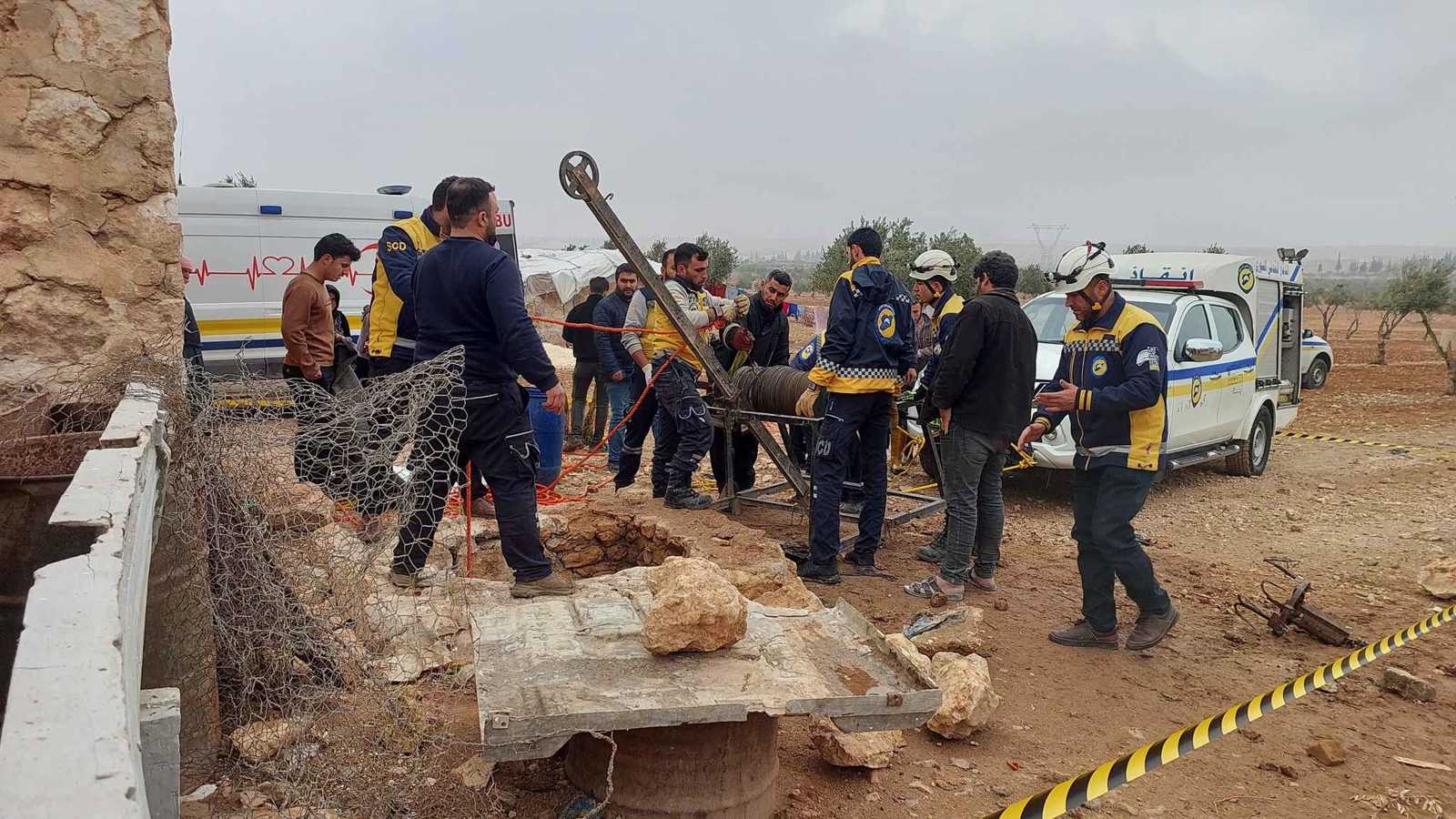 انتشال جثة شابة سورية من قاع بئر على عمق 50 متراً