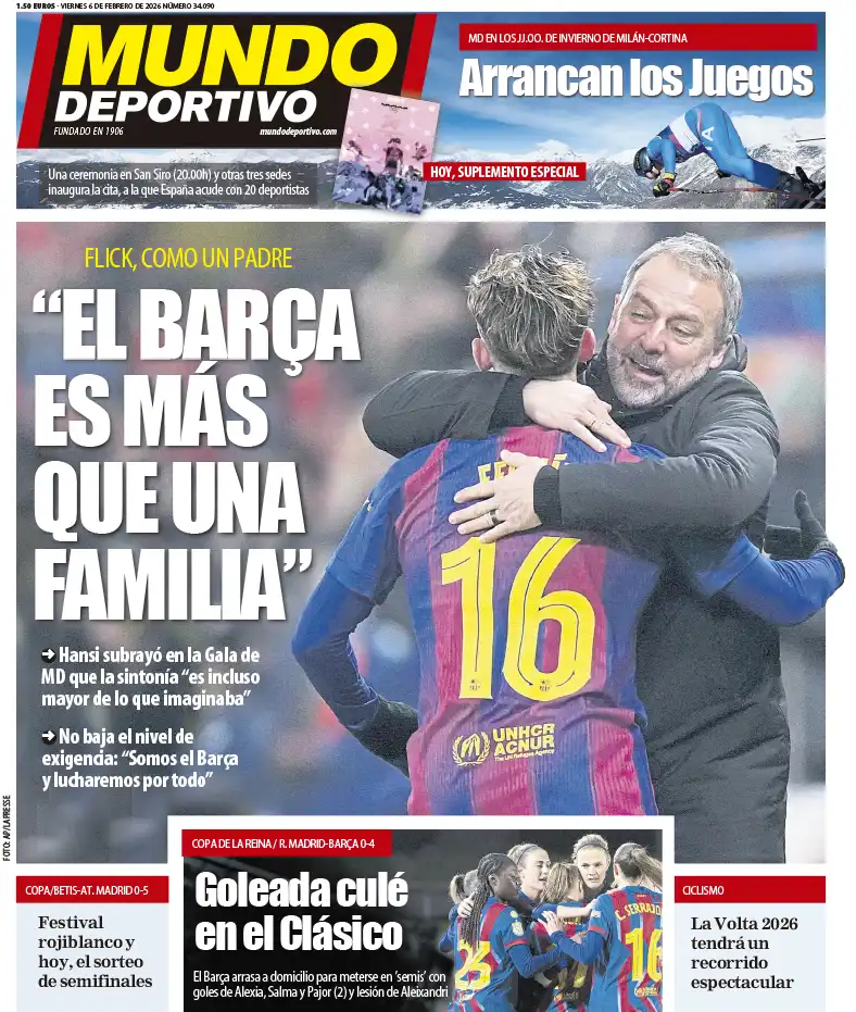 غلاف صحيفة موندو ديبورتيفو