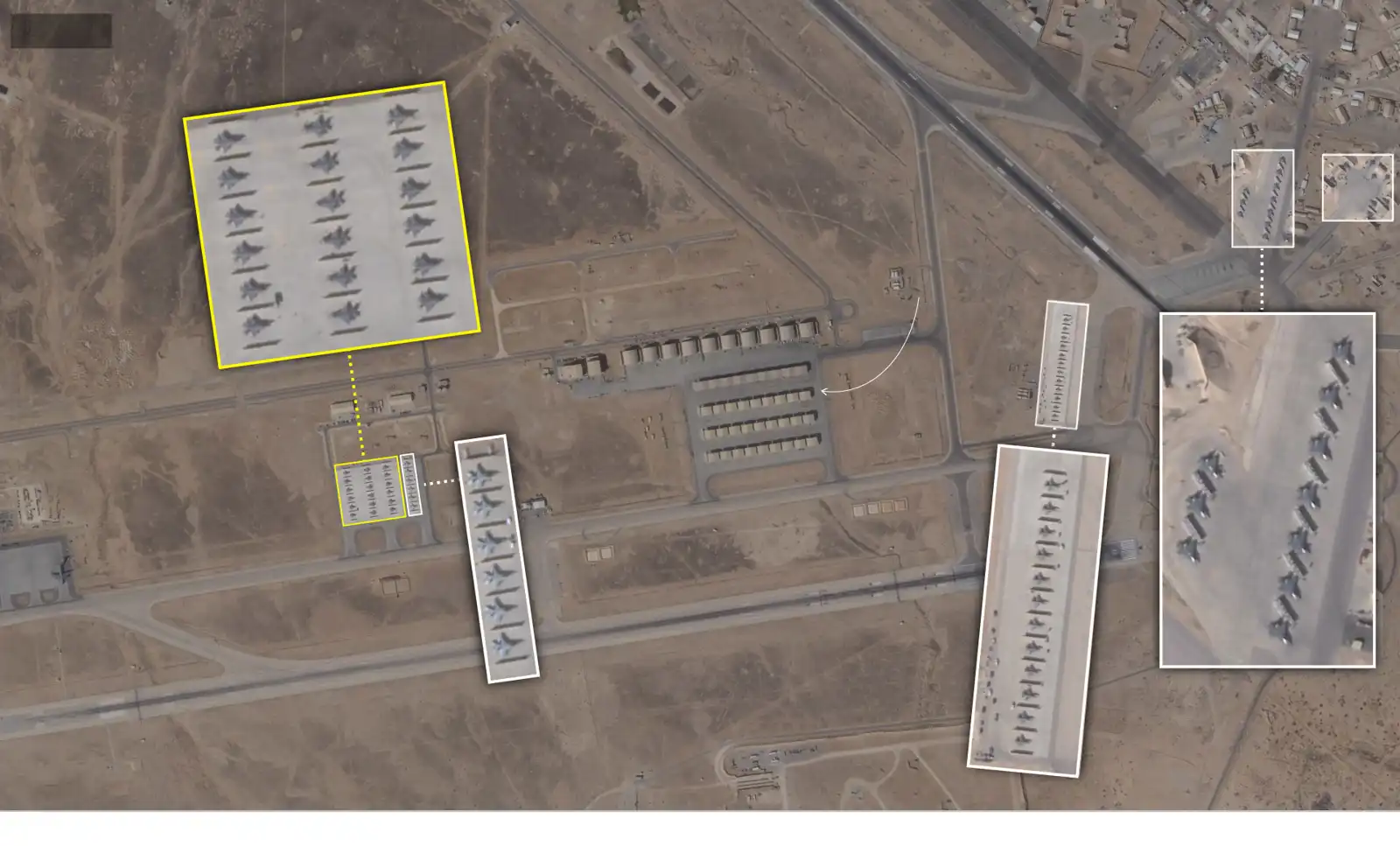 مقاتلات أمريكية في قاعدة موفق السلطي الأردنية