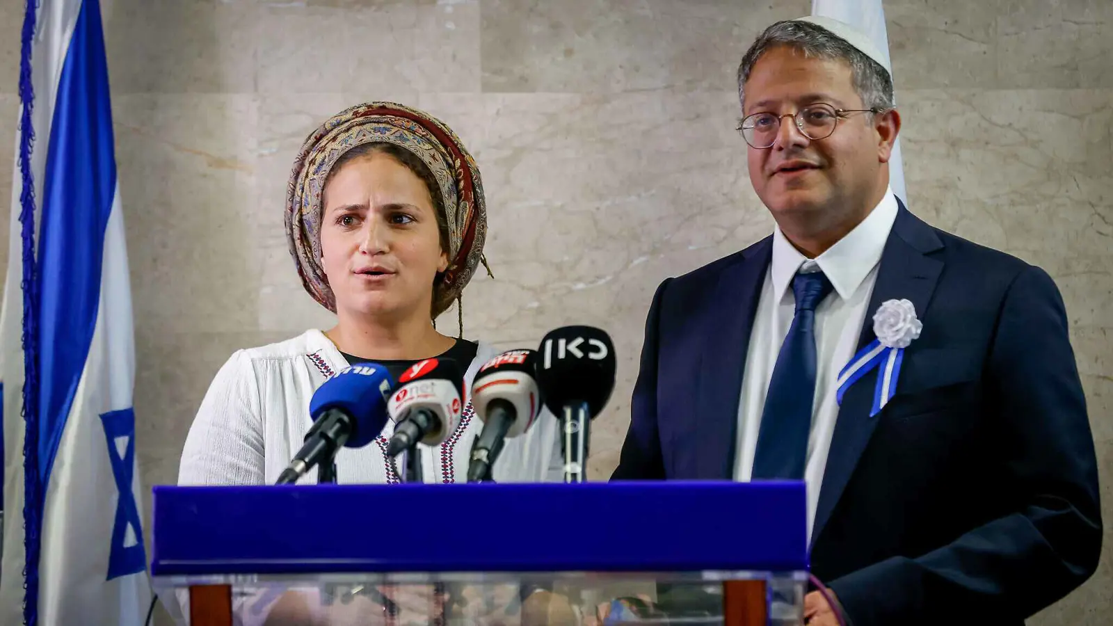 زوجة بن غفير تعلق على تدخلها بعمل زوجها