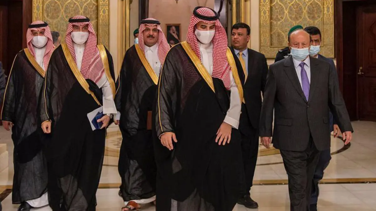 هادي يناقش مستجدات أوضاع اليمن مع نائب وزير الدفاع السعودي