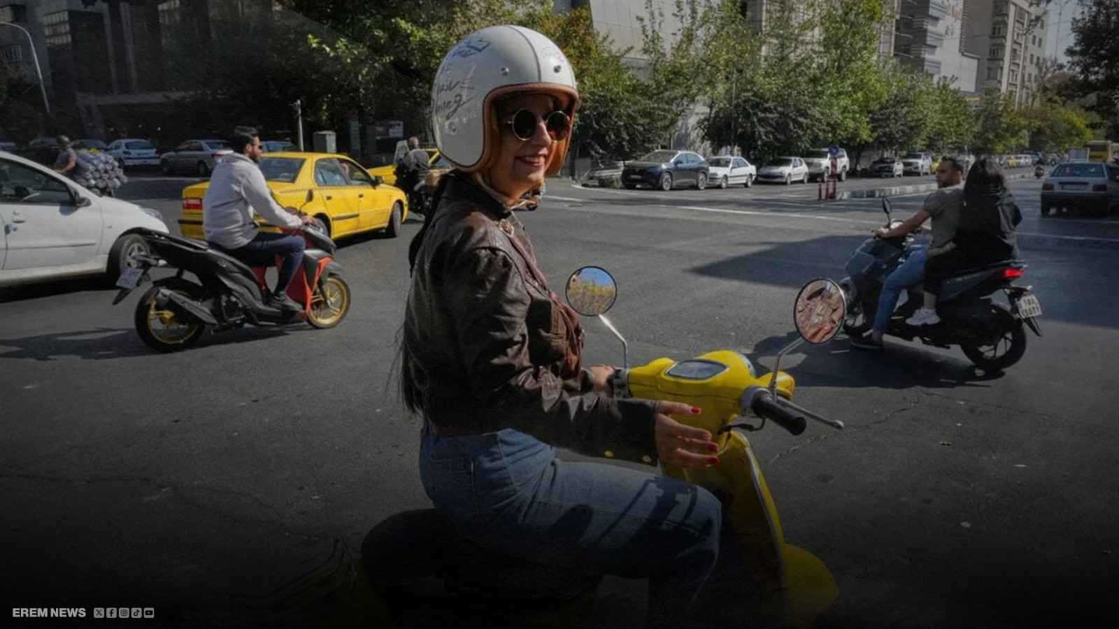 نساء إيران يكسرن المحظورات.. دراجات نارية في شوارع طهران (فيديو إرم)