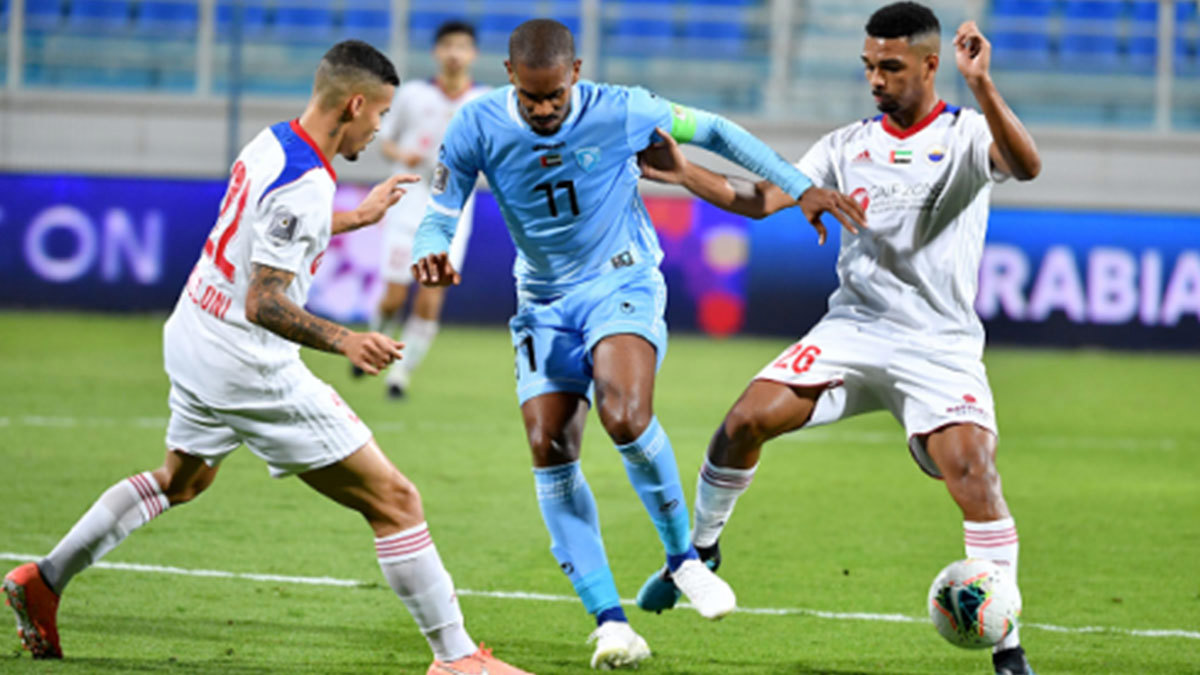 ثعلب يتجول في الجبال حول ملعب مباراة حتا والشارقة في كأس الخليج العربي (فيديو)