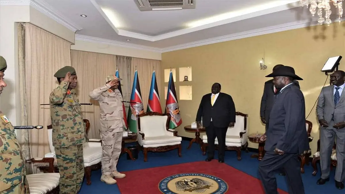 "حميدتي" يبحث مع سلفاكير في جوبا "أزمة السودان"